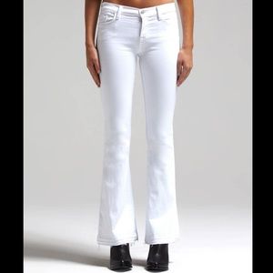 J Brand Mid rise the perfect length for sneakers white